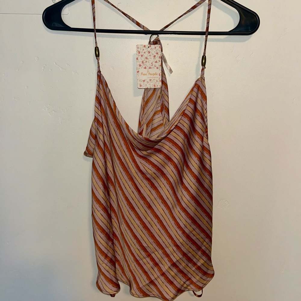 NWT Free People Multicolor Striped Camisole